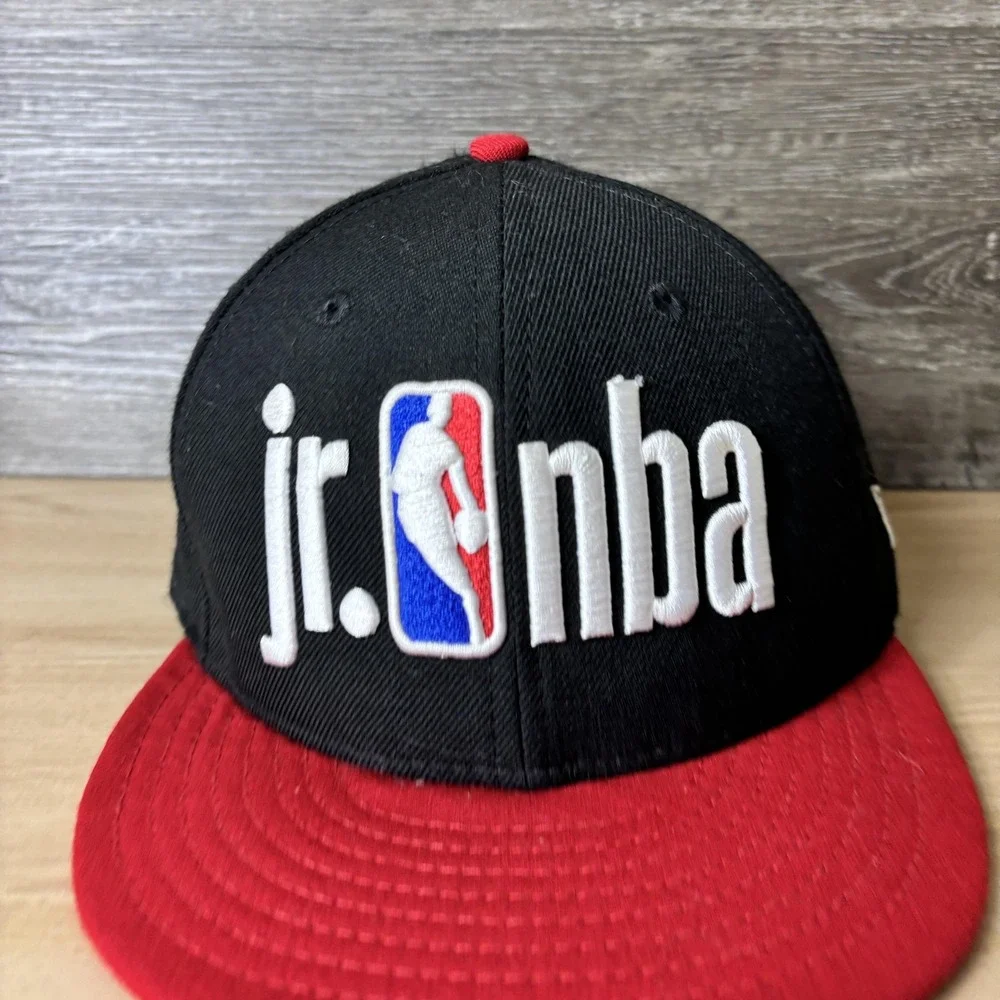 Jr. NBA Hat Cap Snap Back Black Red NBA Basketball Youth New Era Boys Kids